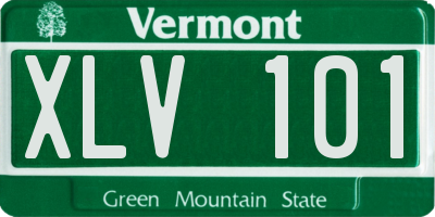 VT license plate XLV101