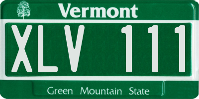 VT license plate XLV111