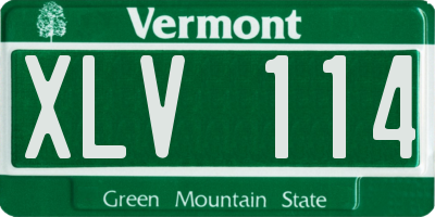 VT license plate XLV114