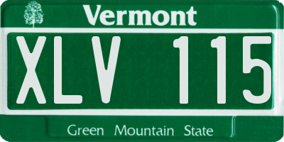 VT license plate XLV115