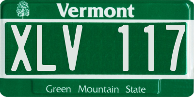 VT license plate XLV117