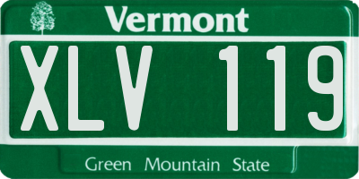 VT license plate XLV119