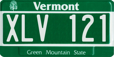 VT license plate XLV121
