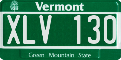 VT license plate XLV130