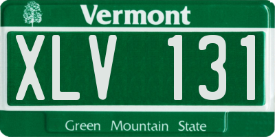 VT license plate XLV131