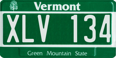 VT license plate XLV134