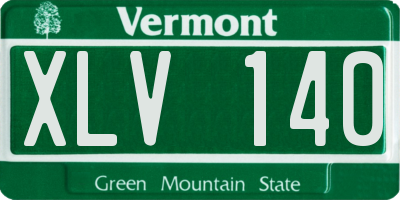 VT license plate XLV140