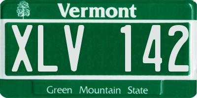 VT license plate XLV142