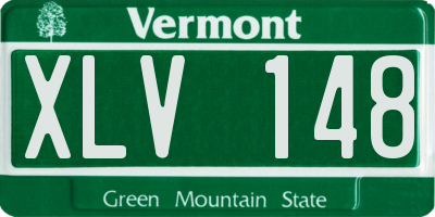 VT license plate XLV148