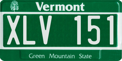 VT license plate XLV151