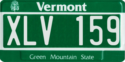 VT license plate XLV159