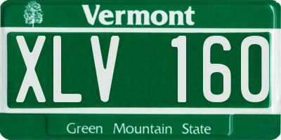 VT license plate XLV160