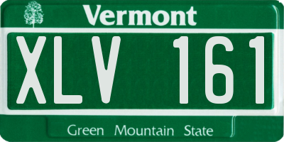 VT license plate XLV161