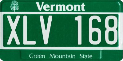 VT license plate XLV168