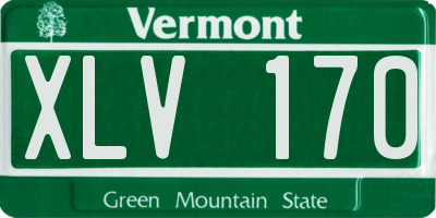VT license plate XLV170
