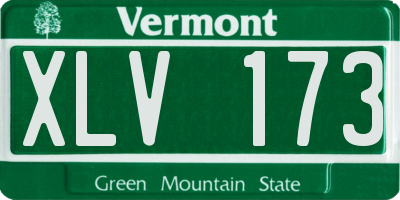 VT license plate XLV173