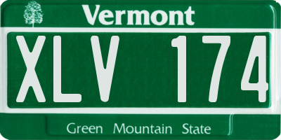 VT license plate XLV174
