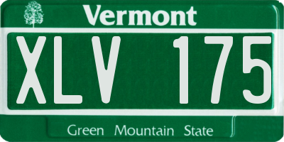 VT license plate XLV175
