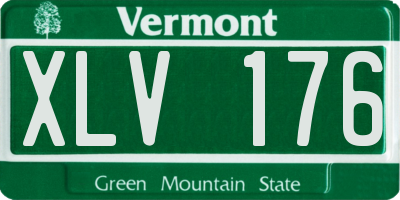 VT license plate XLV176