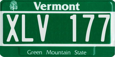 VT license plate XLV177