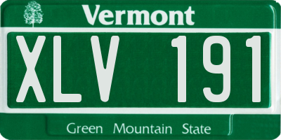 VT license plate XLV191