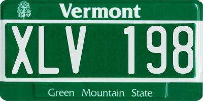 VT license plate XLV198