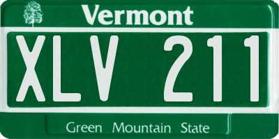VT license plate XLV211