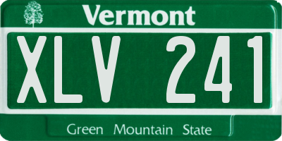VT license plate XLV241
