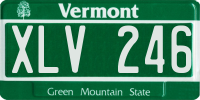 VT license plate XLV246