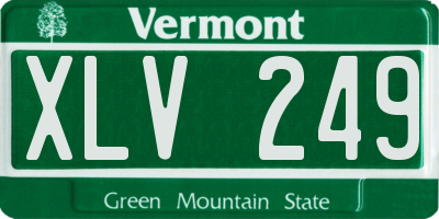 VT license plate XLV249
