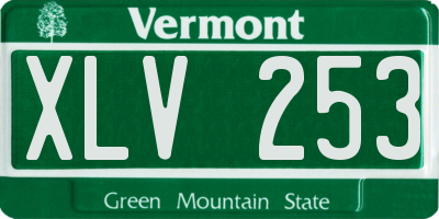 VT license plate XLV253