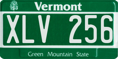 VT license plate XLV256