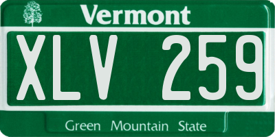 VT license plate XLV259