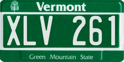 VT license plate XLV261