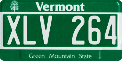 VT license plate XLV264