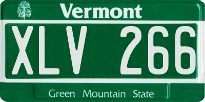 VT license plate XLV266