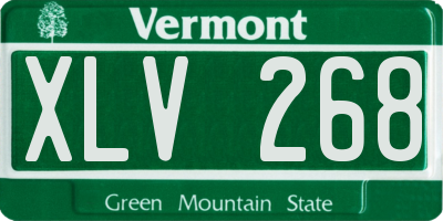 VT license plate XLV268
