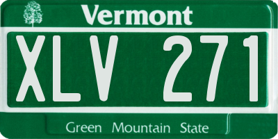 VT license plate XLV271