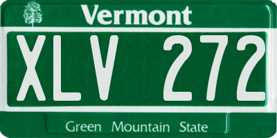 VT license plate XLV272