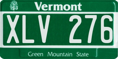 VT license plate XLV276
