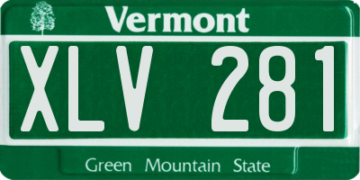 VT license plate XLV281