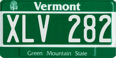 VT license plate XLV282