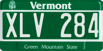 VT license plate XLV284