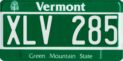 VT license plate XLV285