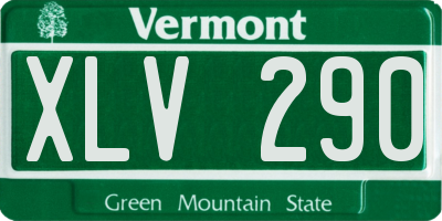 VT license plate XLV290