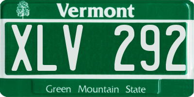 VT license plate XLV292