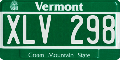 VT license plate XLV298