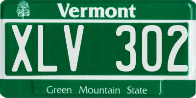 VT license plate XLV302