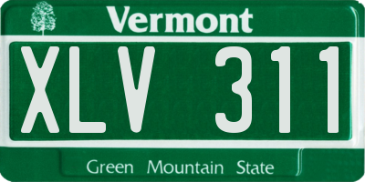 VT license plate XLV311