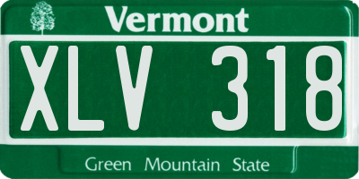 VT license plate XLV318